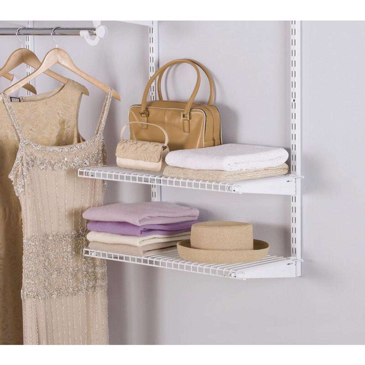 Rubbermaid Direct Mount Closet Shelf Liner for Closet Storage, White, 10' x  12