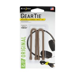 Nite Ize Gear Tie Brown Twist Tie For Universal