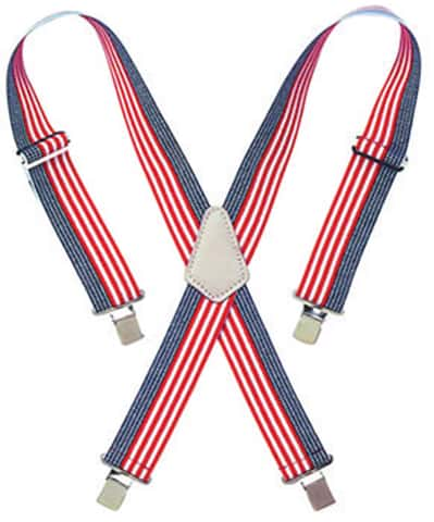 Suspenders for Men, Adjustable Suspenders with Elastic Straps X Type  Construction Heavy Duty for Work