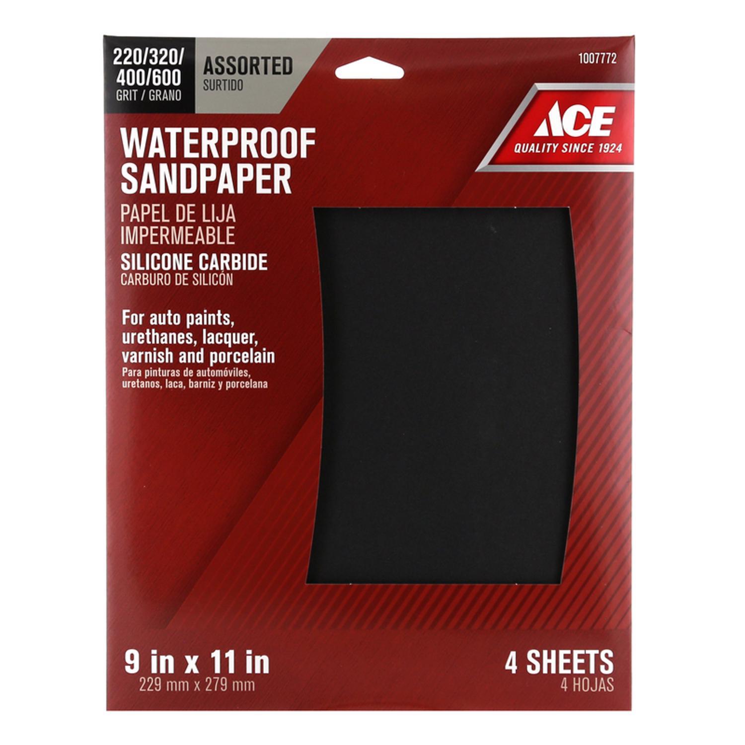 Black & Decker 1/4 Sheet Sandpaper, Assorted, 4.5 x 5.5 - 6 pack