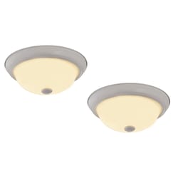 Design House Hays 4.4 in. H X 11.3 in. W X 11.3 in. L White Ceiling Fixture
