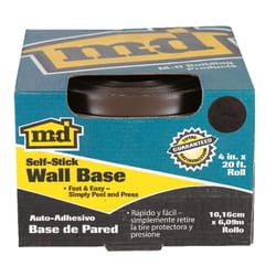M-D Brown Indoor Wall Base 20 ft. L