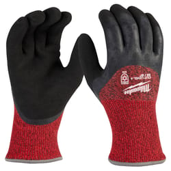 Milwaukee Men's Outdoor Winter Dipped Gloves Black/Red M 1 pair