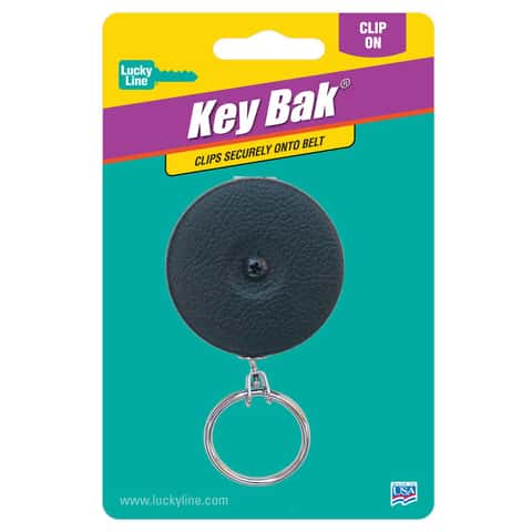 Lucky Line Key Bak Plastic Black Clip on Key Reel - Ace Hardware