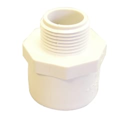 Campbell Schedule 40 1-1/2 in. MPT X 2 in. D Slip PVC Male Adapter 1 pk