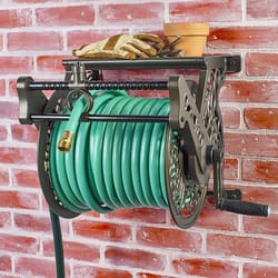 Liberty Garden 125 ft. Bronze Wall Mounted Hose Reel