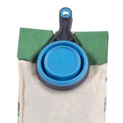 Dexas Blue Rubber 2 cups Pet Food Scoop For All Animals