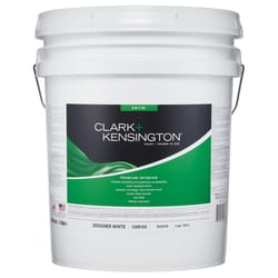 Clark+Kensington Satin Designer White Premium Paint Interior 5 gal