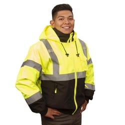 Cordova Reptyle L Long Sleeve Men's Hooded Safety Jacket Lime