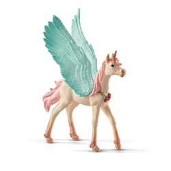 Schleich Bayala Decorated Unicorn Pegasus Foal Toy Blue/Pink
