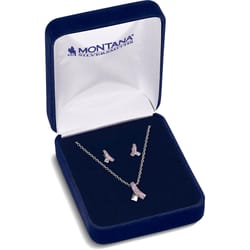 Montana Silversmiths Women's Hope & Strength Ribbon Clear Jewelry Sets