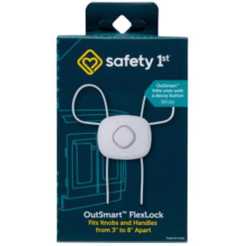 Safety 1st OutSmart White Plastic Cabinet Flex Lock 1 pk Safety 1st OutSmart White Plastic Cabinet Flex Lock 1 pk