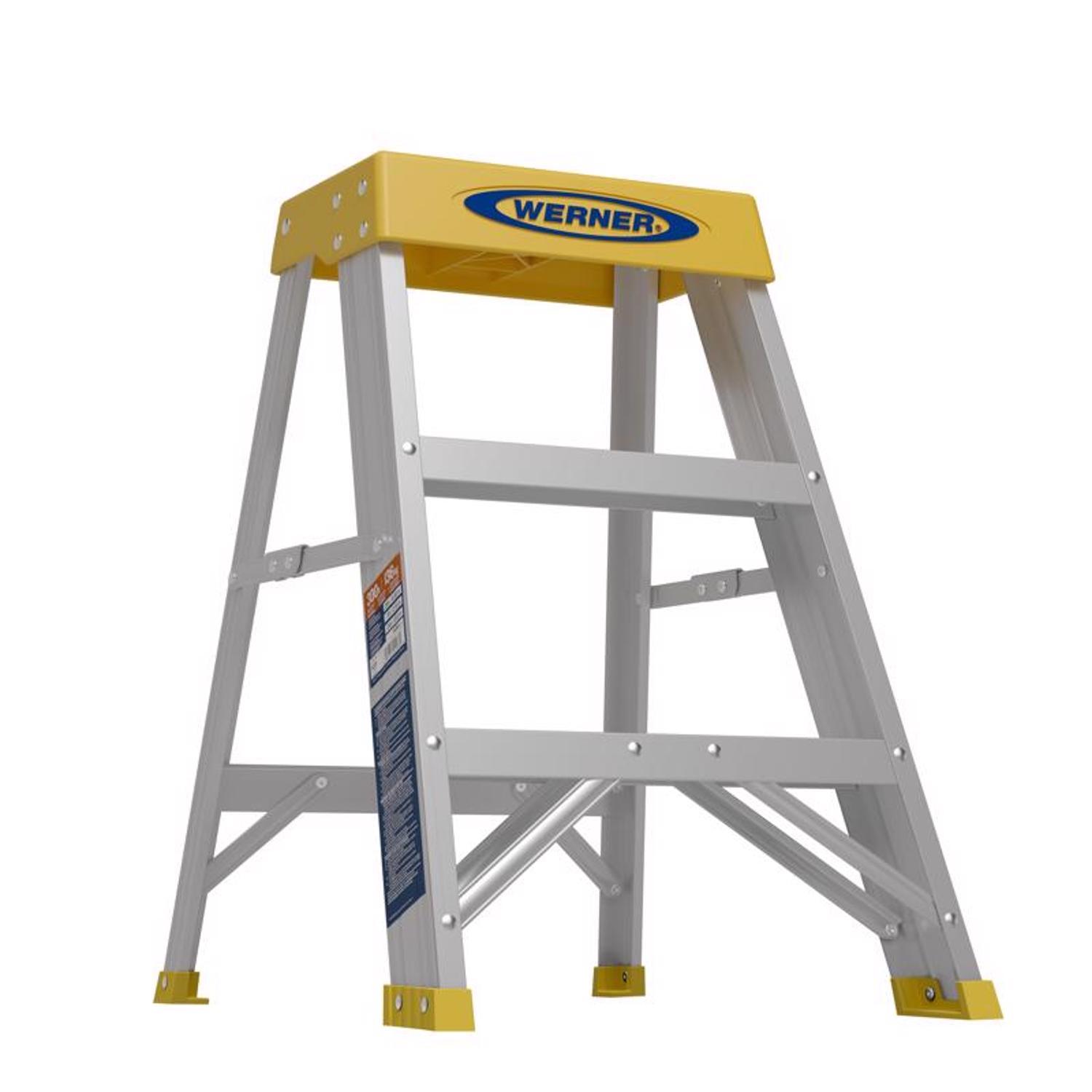 Roof Ladder Werner 76-2 Molded Plastic Pail Shelf Ladder