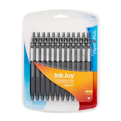 Paper Mate InkJoy Black Retractable Ball Point Pen 24 pk