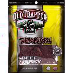 Old Trapper Teriyaki Beef Jerky 3.25 oz Bagged