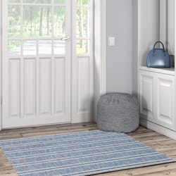 Linon Home Decor Niader 3 ft. W X 5 ft. L Blue Polyester Area Rug