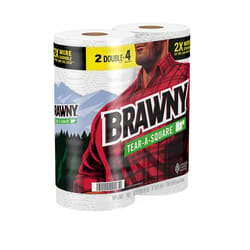 Brawny Tear-A-Square Paper Towels 120 sheet 2 ply 1 pk