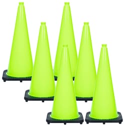 Mr. Chain JBC 28 in. Round Green Safety Cone 6 pk