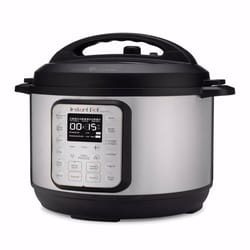 Instant Duo Plus Stainless Steel Pressure Cooker 6 qt Black/Silver