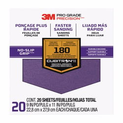 3M Sandblaster 11 in. L X 9 in. W 180 Grit Ceramic Sanding Sheet 20 pk