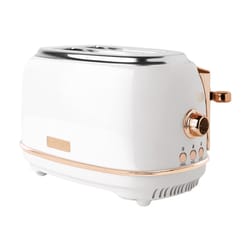 Haden Stainless Steel White 2 slot Toaster 8 in. H X 8 in. W X 12 in. D