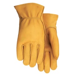 Midwest Quality Gloves L Elkskin Leather Gunn Cut Yellow Gloves