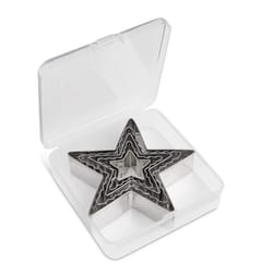 Mrs. Anderson's Baking Silver Stainless Steel Star Cookie Cutters Set