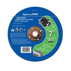 Avanti Pro 7 in. D X 5/8 in. Aluminum Oxide Masonry Cut-Off Disc