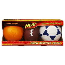 Nerf Pro Shop Mini Sports Multipack Multicolored 3 pc