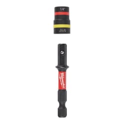 Milwaukee Shockwave 1/4 and 5/16 in. X 2-1/4 in. L Steel 2-in-1 Magnetic Nut Driver 25 pc