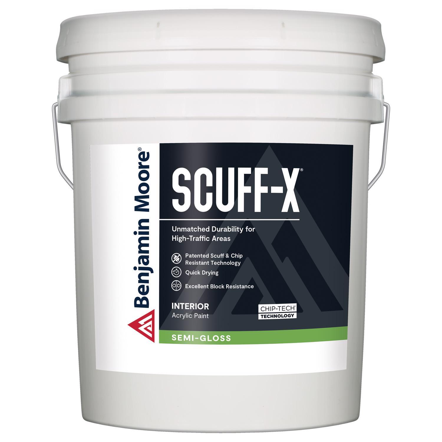Benjamin Moore ScuffX SemiGloss White Interior Latex Wall Paint 5 gal