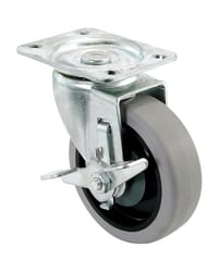 Shepherd Hardware 4 in. D Swivel Soft Rubber Caster 250 lb 1 pk