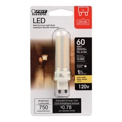 Feit T4 G9 LED Bulb Warm White 60 Watt Equivalence 1 pk