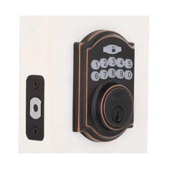 Faultless Aged Bronze Metal Electronic Deadbolt