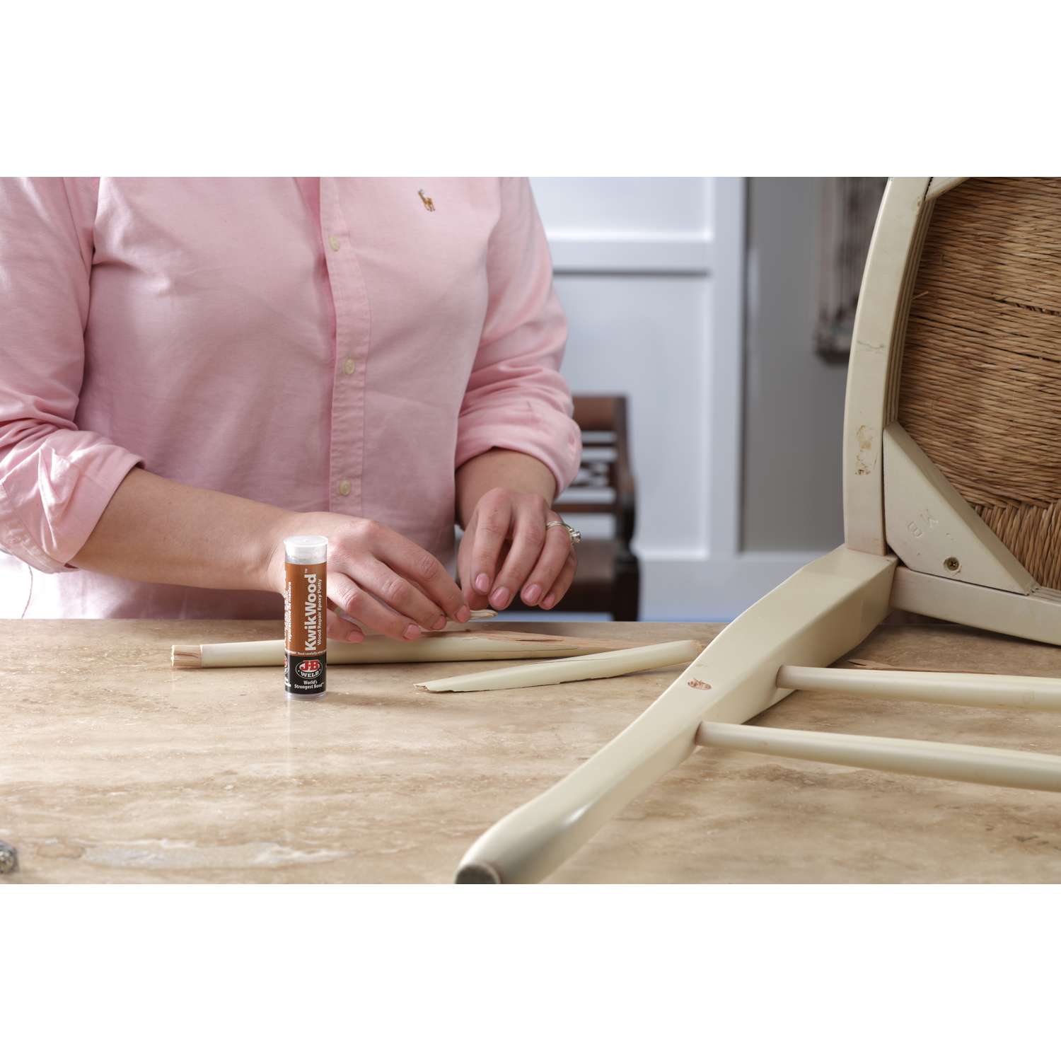 JB Weld KwikWood Tan Epoxy Putty Stick 1 oz. Ace Hardware