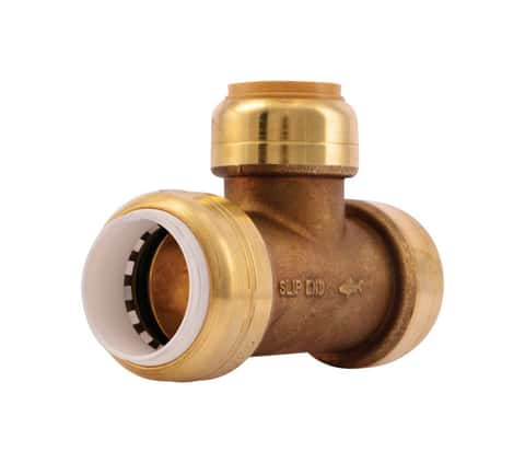 SharkBite 3/4 in. Push-to-Connect Brass Tee with Water Pressure