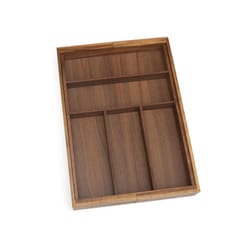 Lipper International 2.63 in. H X 13 in. W X 18 in. D Acacia Wood Adjustable Flatware Organizer