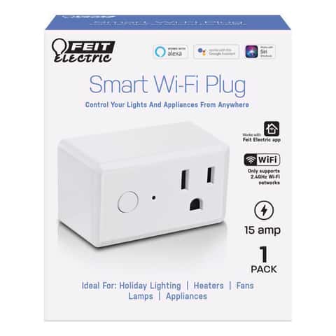 Xtreme Connected Home 4 Pack Smart Wi-Fi Plug 10 Amp. Voice Control, Schedules, Remote Control, No Hub Required, White