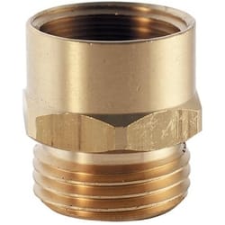 PlumbCraft Brass 3/4 in. D X 3/4 in. D Hose Adapter 1 pk