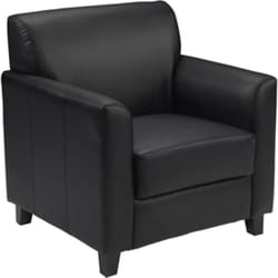 Flash Furniture Black Leather Contemporary Reception Chair