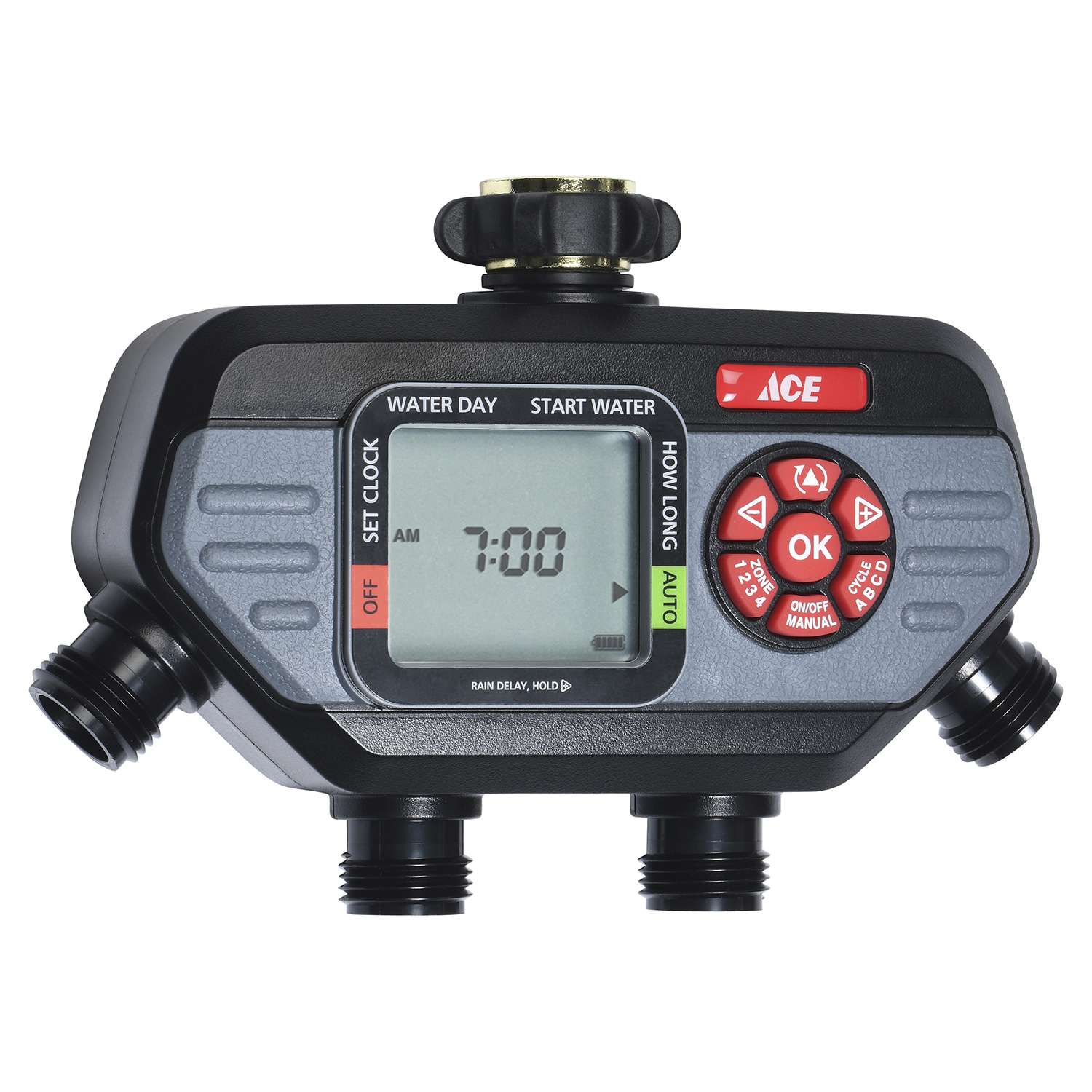 Ace HydroLogic Programmable 4 zone Digital Water Timer Ace Hardware