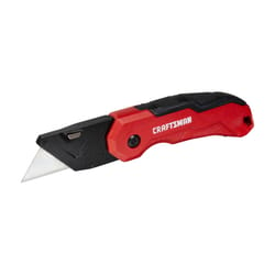 Craftsman 7 in. Folding Fixed Utility Knife Black/Red 1 pk