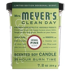 Mrs. Meyer's Clean Day White Iowa Pine Scent Soy Candle 7.2 oz