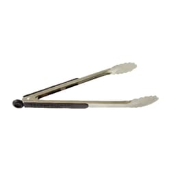 Bene Casa Black/Silver Stainless Steel BBQ Tongs