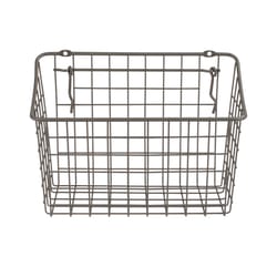 Spectrum 5.5 in. L X 10.3 in. W X 7 in. H Gray Wire Basket