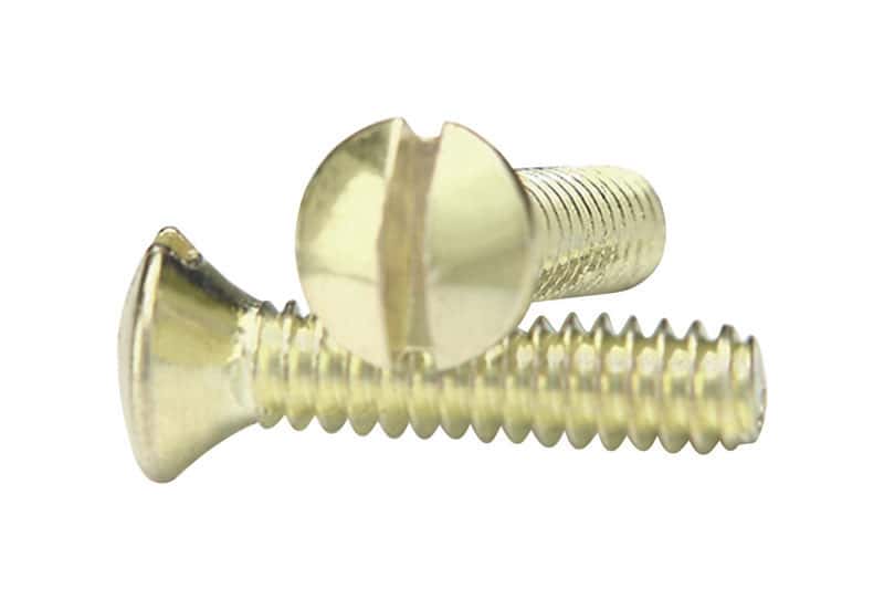 Amerelle Polished Brass Steel Wall Plate Screws 10 pk Ace Hardware