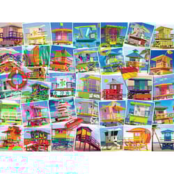 Eurographics Lifeguard Towers Jigsaw Puzzles Multicolored 1000 pc