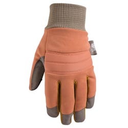 Wells Lamont Women's Outdoor Winter Gloves Gray/Orange L 1 pair