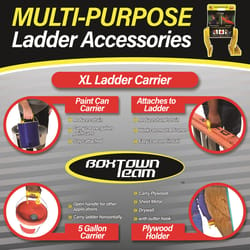 Boxtown Team XL Carrier Plastic Yellow Multi-Functional Ladder Carrier 1 pk
