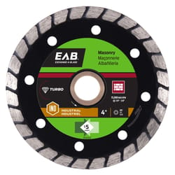Exchange-A-Blade 4 in. D X 5/8 and 7/8 in. Diamond Turbo Diamond Saw Blade 1 pk